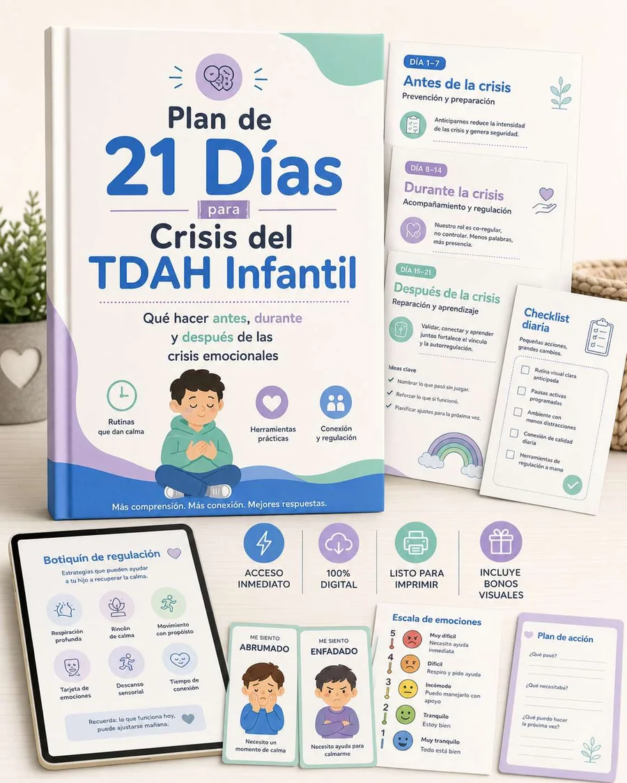 Plan de 21 Días para Crisis del TDAH Infantil
